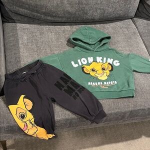 Zara Toddler Lion King Sweat Set